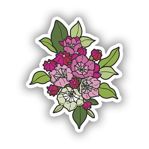 Pink Mountain Laurel Flower Spring   Precision Cut Decal