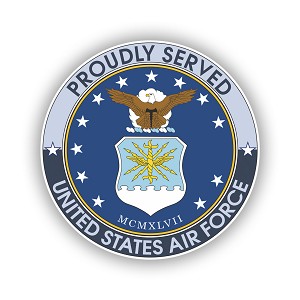 US Air Force Veteran   Precision Cut Decal