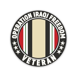 Operation IRAQI FREEDOM Veteran   Precision Cut Decal