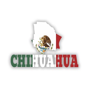 Chihuahua Mexico Chih  Precision Cut Decal