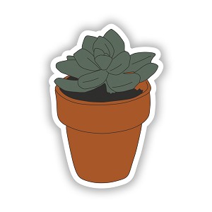  Potted Succulent  Precision Cut Decal