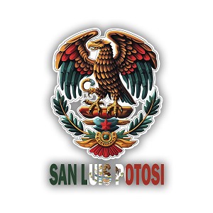 Pride Eagle San Luis Potosí SLP Mexico    Precision Cut Decal