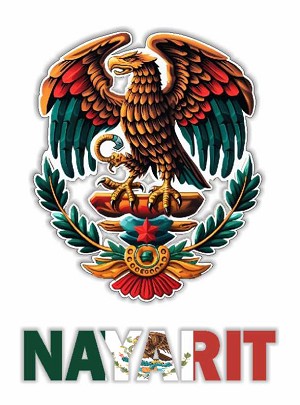Pride Eagle Nayarit Mexico NAY   Precision Cut Decal