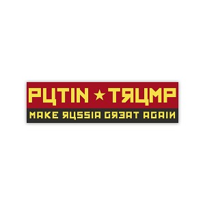 Putin - Trump Make Russia Great Again  Sticker (Peel' N Stick)