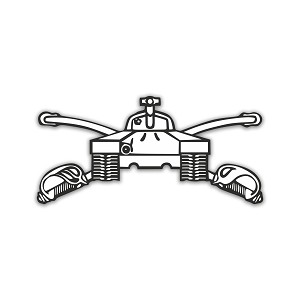 US Army Armor Branch Insignia  Precision Cut Decal