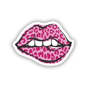 Cheetah Lips    Sticker (Peel' N Stick)