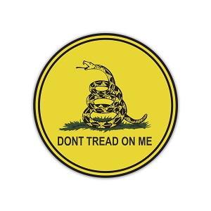 Don't Tread on me Round Sticker (Peel' N Stick)