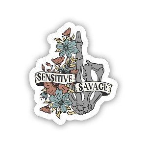 Skeleton Hand Sensitive Savage  Precision Cut Decal