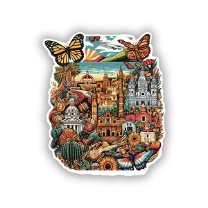 Michoacan Cultural  Sticker (Peel' N Stick)