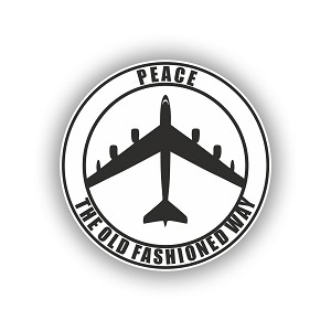 Peace The Old Fashioned Way  Sticker (Peel' N Stick)