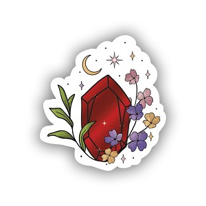 January Birth Stone Garnet Astrology   Sticker (Peel' N Stick)