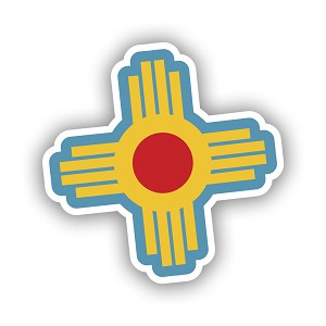 Zia New Mexico  Sticker (Peel' N Stick)