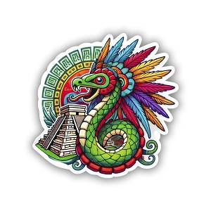 Quetzalcoatl Mesoamerican Feathered Serpent God Precision Cut Decal
