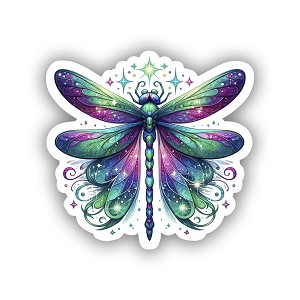 Fantasy Dragonfly Sticker (Peel' N Stick)