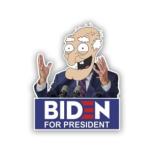 Herbert Biden President Funny  Sticker (Peel' N Stick) 