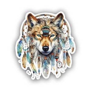 Wolf Dream Catcher (Peel' N Stick)