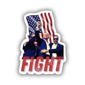 DONALD TRUMP 2024  Sticker (Peel N'Stick)