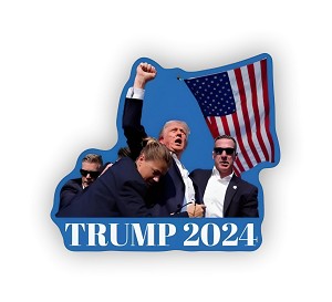 Donald Trump 2024  Sticker (Peel N'Stick)