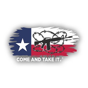 Come and Take It Flag Gun   Precision Cut Decal