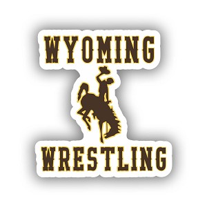 Wyoming Wrestling Sticker (Peel N'Stick)