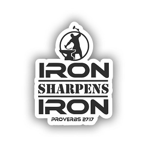 Iron sharpens Iron  Sticker (Peel N'Stick)