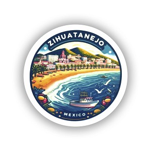 Zihuatanejo Mexico  Precision Cut Decal