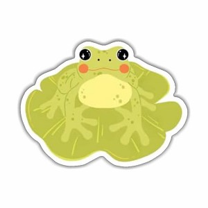 Frog on Lily Pad  Precision Cut Decal