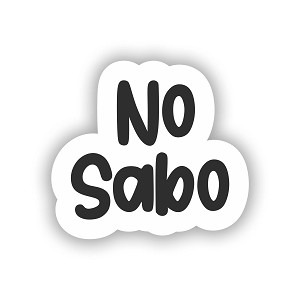 No Sabo  Sticker Precision Cut Decal