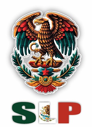 Pride Eagle San Luis Potosi SLP. Precision Cut Decal