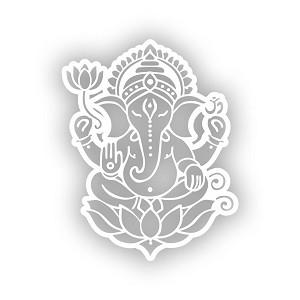 Minimalist Ganesha  Precision Cut Decal