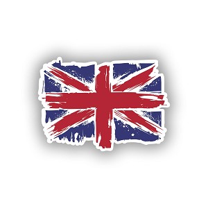 Union Jack United Kingdom  Precision Cut Decal