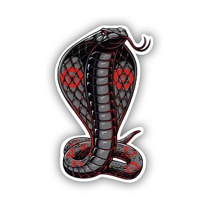 Cobra Snake Head  Precision Cut Decal