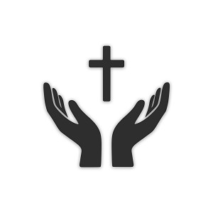 Praying Hands  Precision Cut Decal