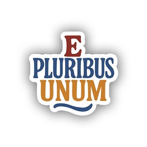 E Pluribus Unum   Precision Cut Decal