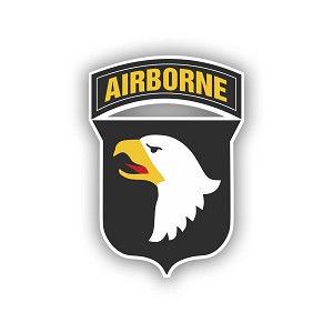 101st Airborne Army Screaming Eagles  Precision Cut Decal
