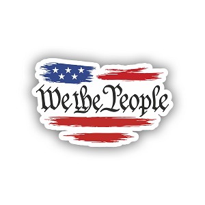 We The People  Precision Cut Decal