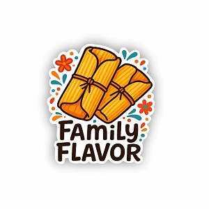 Tamales Wrapped in Corn Precision Cut Decal