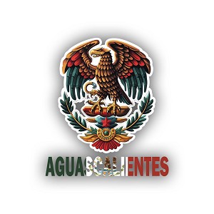 Pride Eagle Aguascalientes Mexico AGS Patriotic  Precision Cut Decal