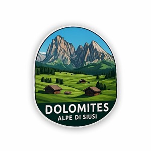 Dolomites Alpe di Siusi  Precision Cut Decal