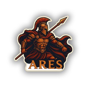 Greek God Ares Armor Precision Cut  Decal