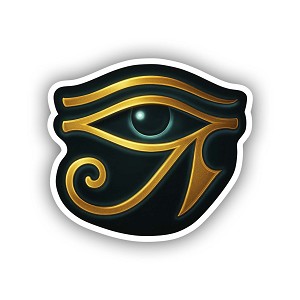Egyptian Eye of Horus Symbol  Precision Cut Decal