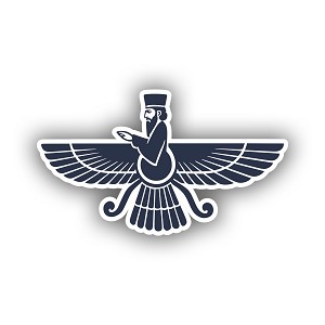 Zoroastrian Faravahar  Precision Cut Decal