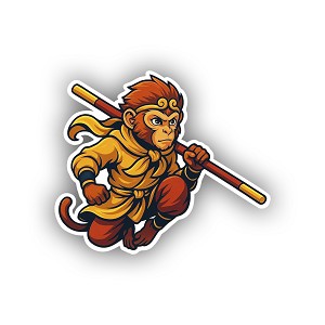 Sun Wukong Chinese Monkey King   Precision Cut Decal