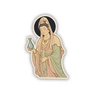 Guanyin Goddess  Precision Cut Decal