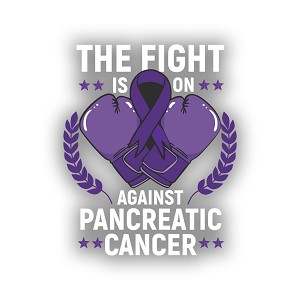 The Fight is on Against Pancreatic Cancer  Precision Cut Decal
