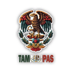 Pride Eagle Tamaulipas Mexico Patriotic TAMPS  Precision Cut Decal