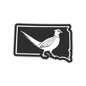 South Dakota Pheasant Transfer Precision Cut Decal 