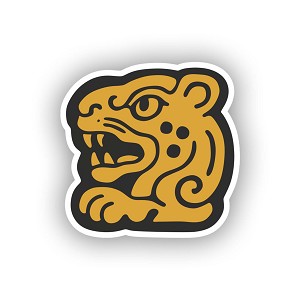 Mayan Jaguar Symbol  Precision Cut Decal