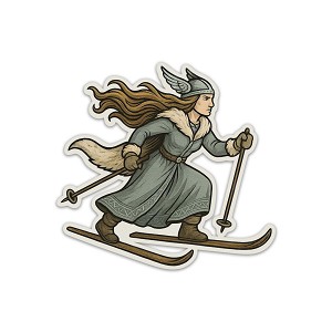 Norse Goddess Skadi Precision Cut Decal