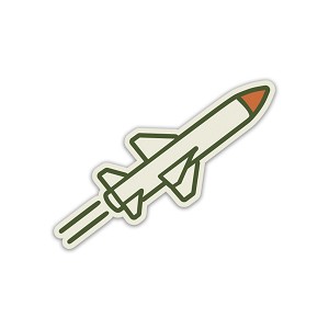 Anti-Aircraft Missile  Precision Cut Decal